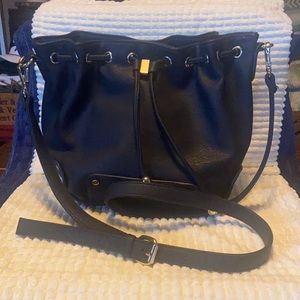 Charming Charlie Purse- Navy Shoulder Bag with Removable Strap